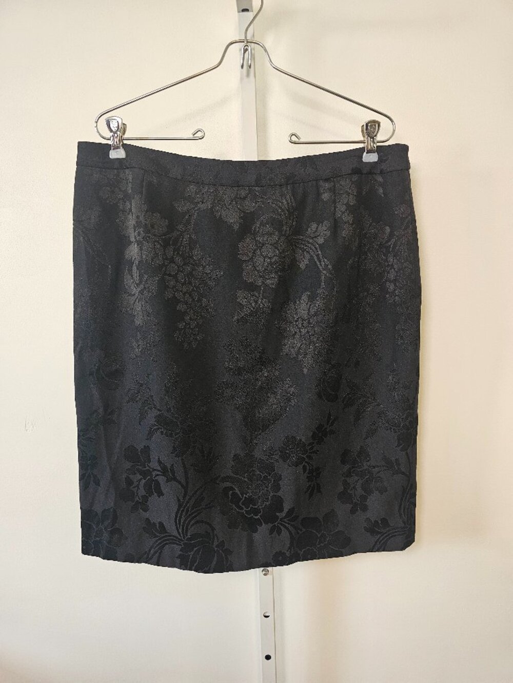 Vintage INC Skirt Black Floral Goth Grunge Dark Academia 14